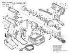 Bosch 0 601 939 755 Gdr 50 Cordless Percus Screwdriv 7.2 V / Eu Spare Parts